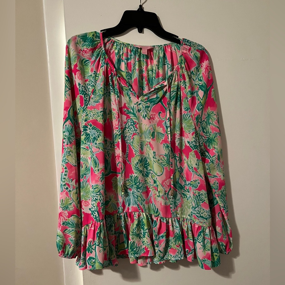 Ruffled Lilly Pulitzer Top
